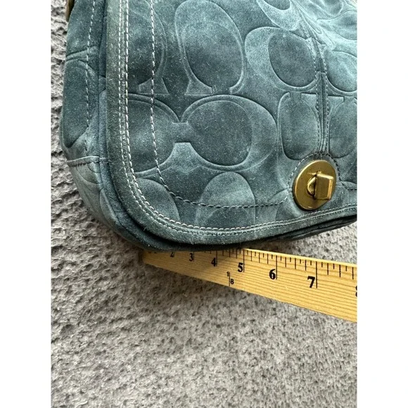 Vintage Coach Legacy 65th Anniversary Collection Suede Flap Shoulder Bag 11138 - Picture 16 of 16